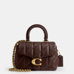 coach tabby top handle bag with quilting