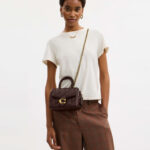 coach tabby top handle bag with quilting