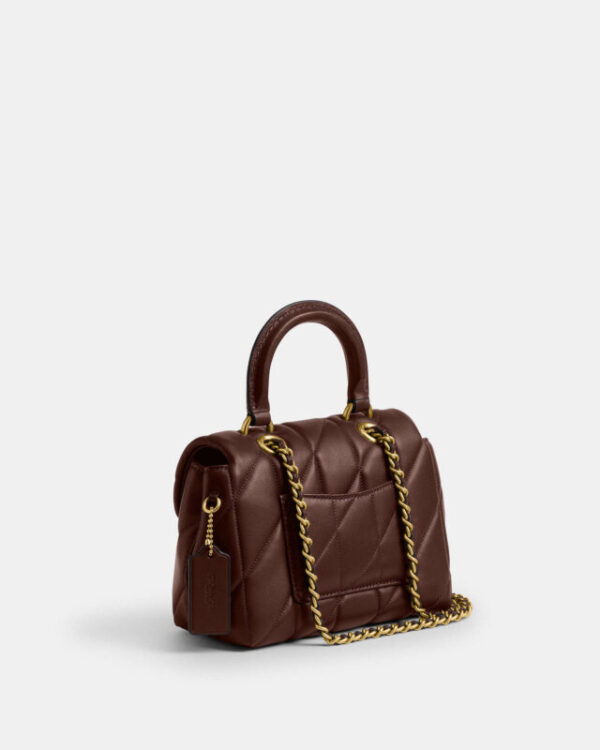 coach tabby top handle bag with quilting