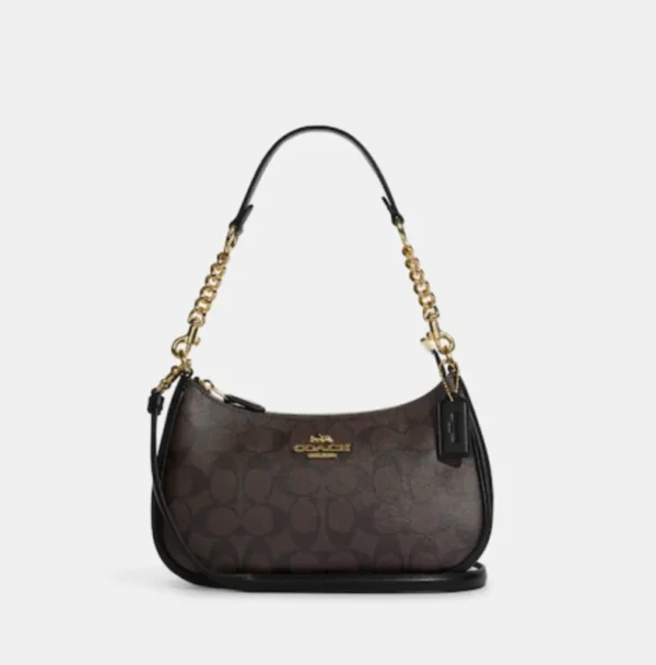 coach teri shoulder bag in signature canvas