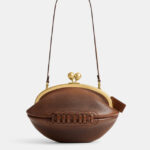 coach football kisslock frame bag