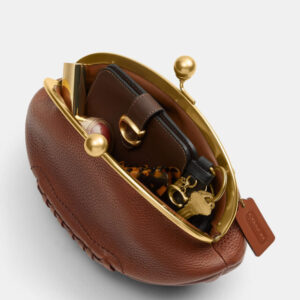 coach football kisslock frame bag