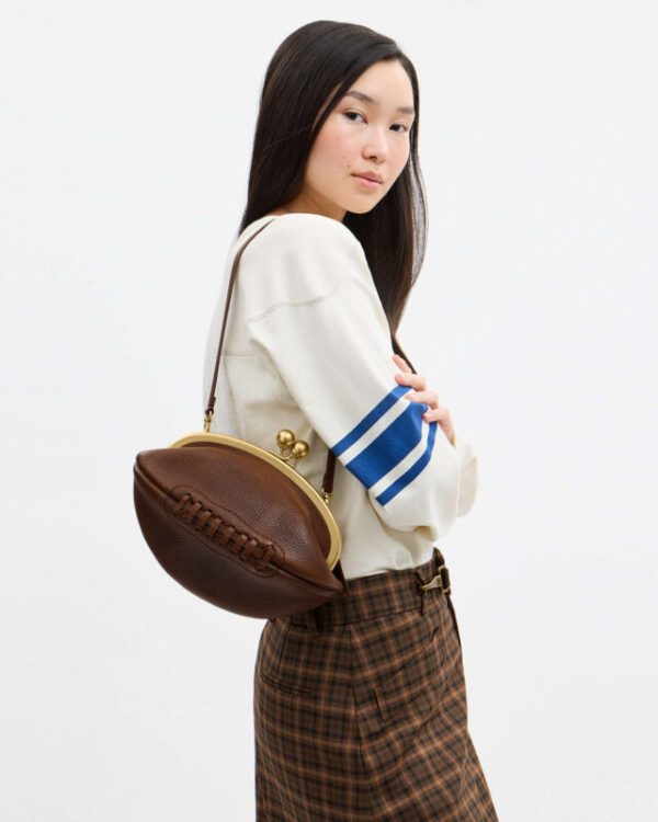 coach football kisslock frame bag coach football kisslock frame bag